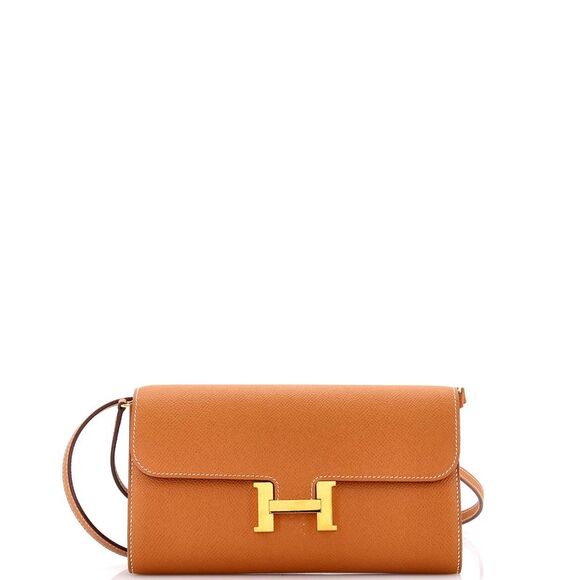 Hermes Constance To Go Wallet Epsom Brown - Picture 1 of 9